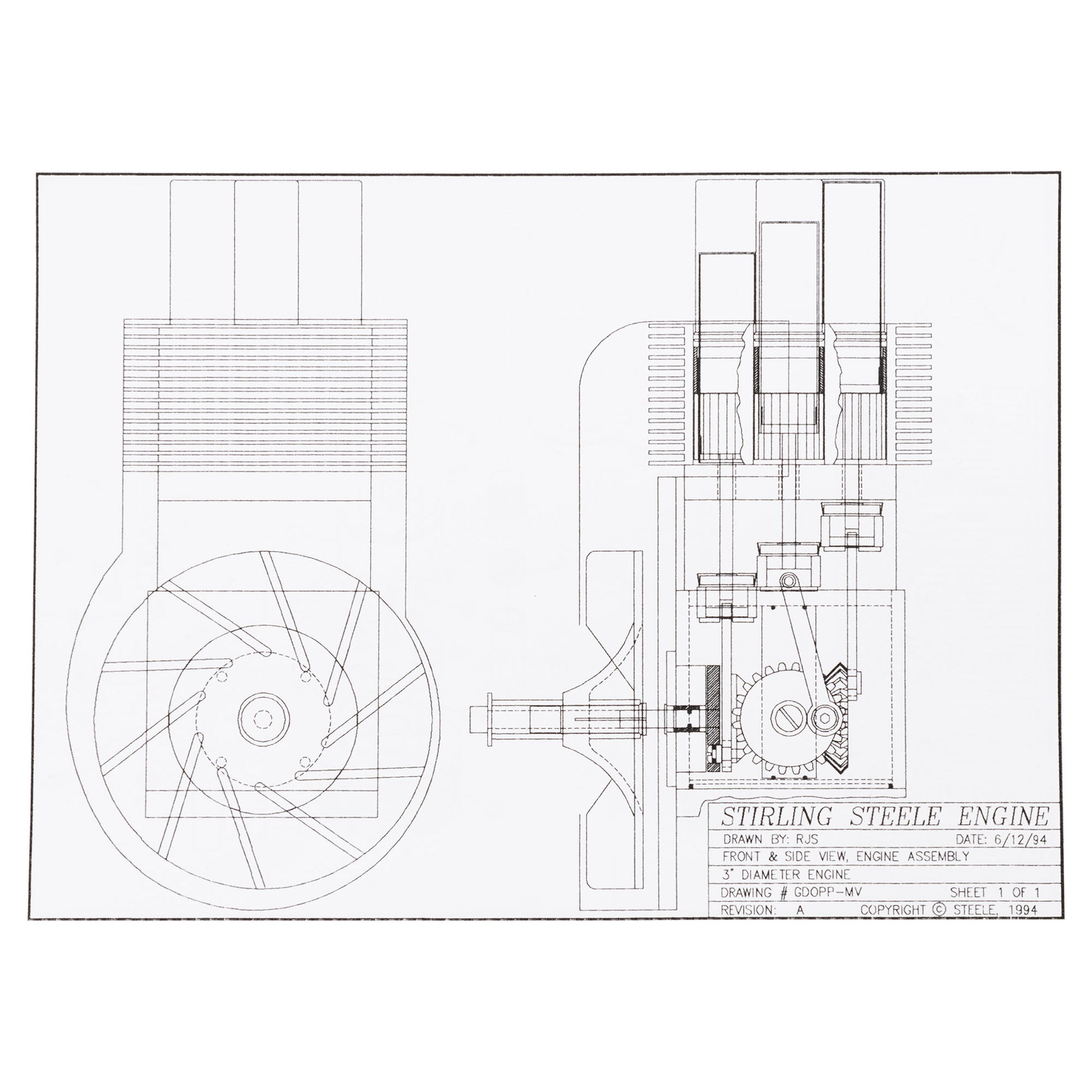 Stirling-Steele Engine Plans