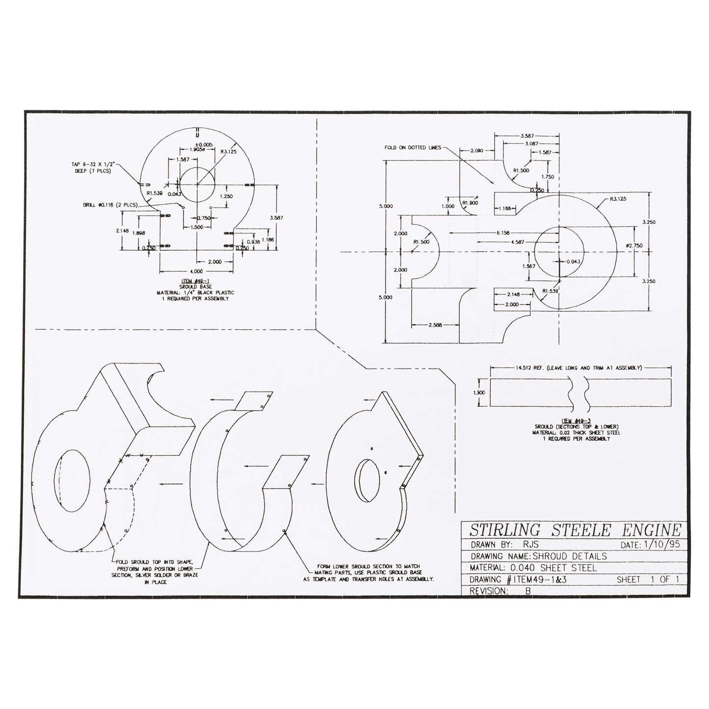 Stirling-Steele Engine Plans