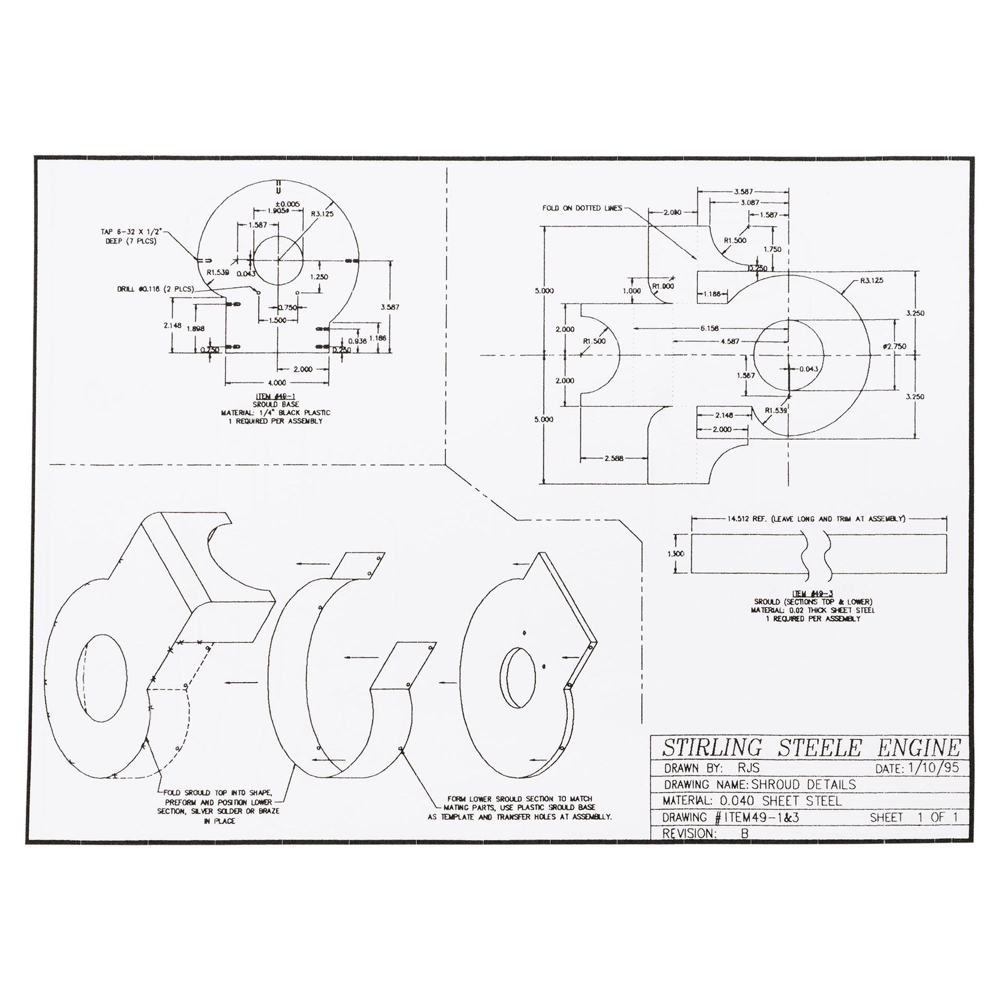 Stirling-Steele Engine Plans