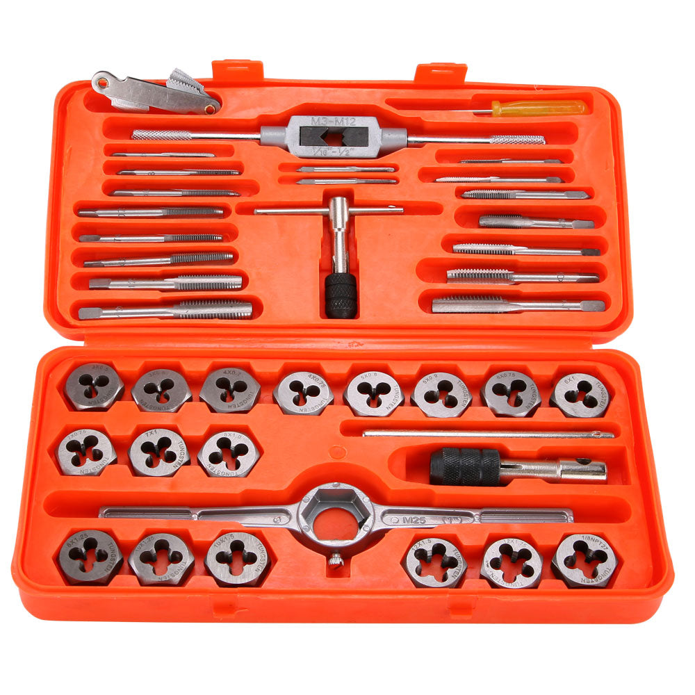 Tap & Die Set, 41-Piece Metric
