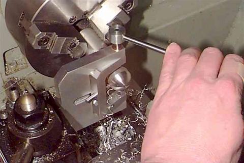 Large radius tool in use