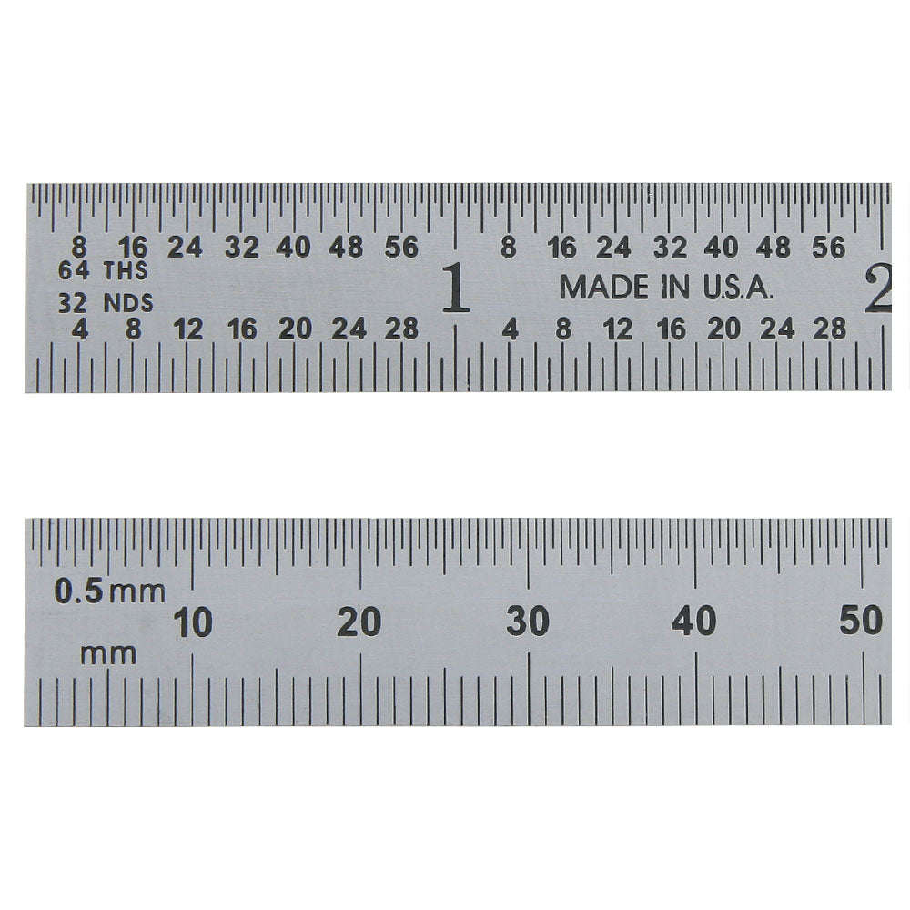 Rule, Steel, 6" 31 (in/mm) Flexible, PEC