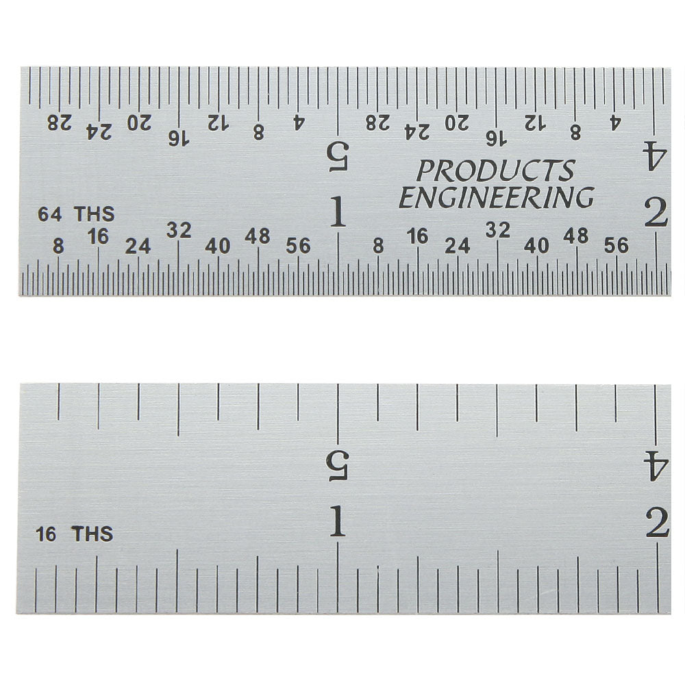 Rule, Steel, 6" 4R Rigid, PEC