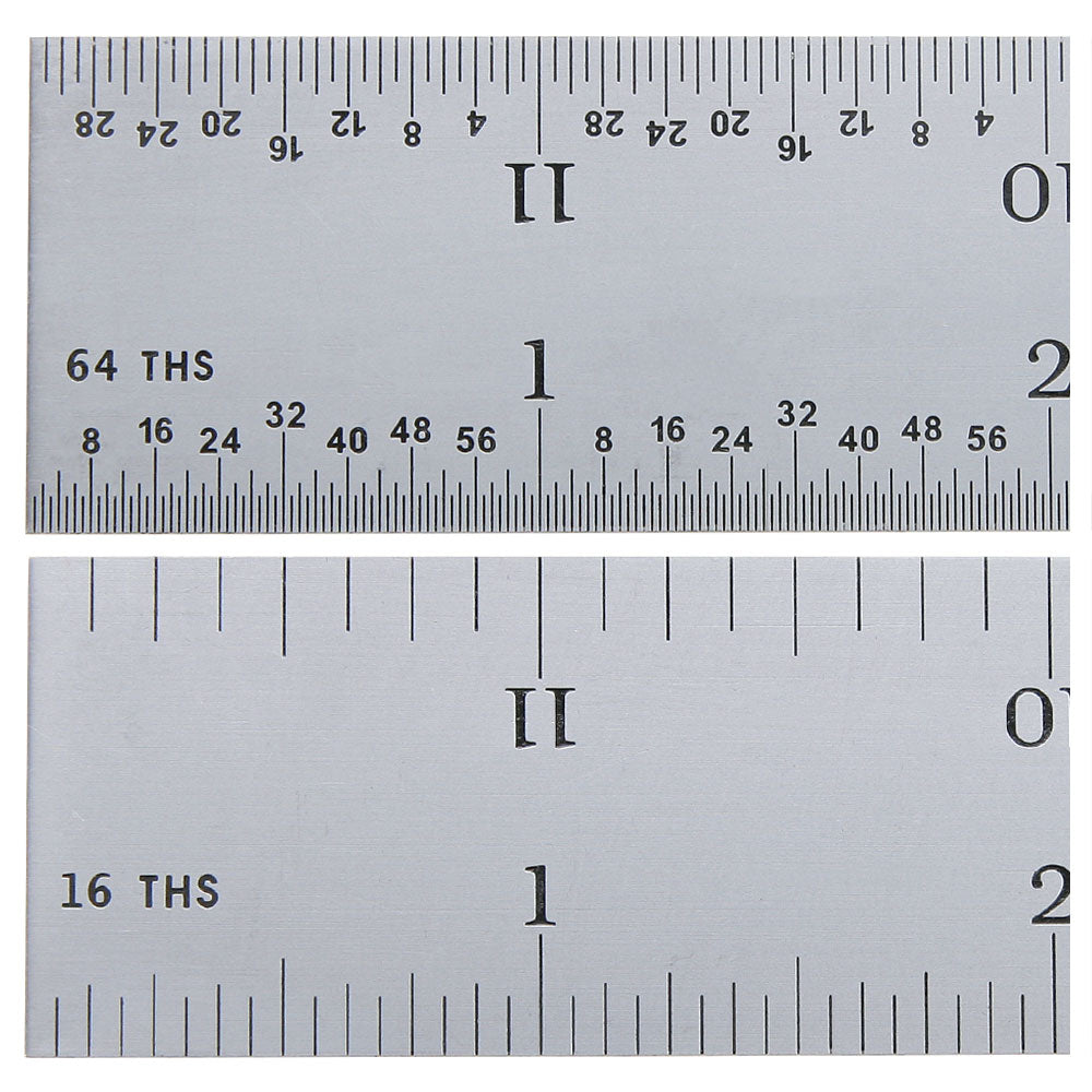 Rule, Steel, 12" 4R Rigid, PEC