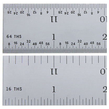 Rule, Steel, 12" 4R Rigid, PEC