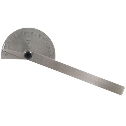 Protractor, Semi-Circle Head, Stainless, PEC