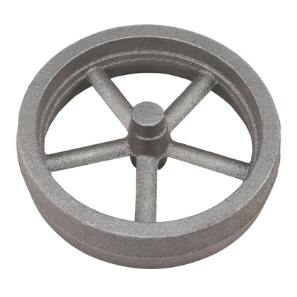 Flywheel, 4" Diameter, 5 Straight Spokes, Bronze