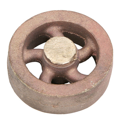 Flywheel, 2" Diameter, 5 Heavyweight Curved Spoke, Bronze