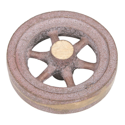 Flywheel, 3" Diameter, 6 Heavyweight Straight Spokes, Bronze