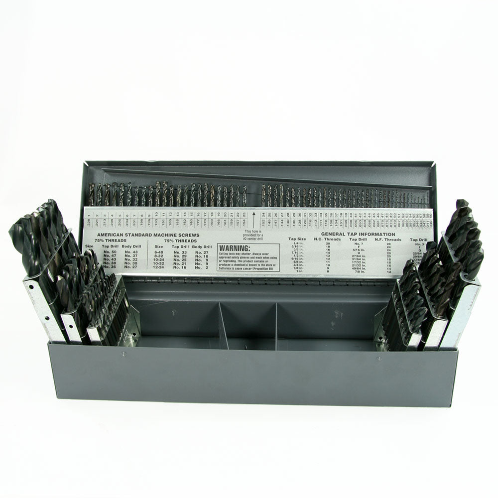 Drill Set, 115 Piece Screw Machine Length HSS