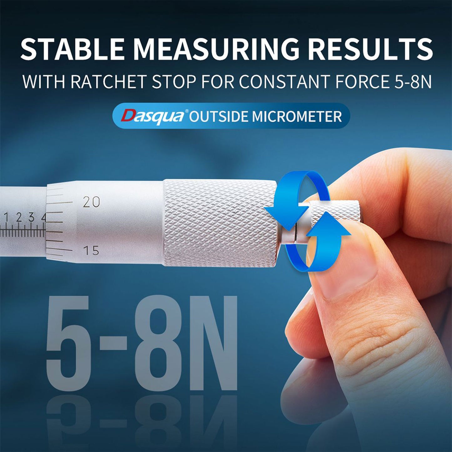 Micrometer, 0-1", Dasqua