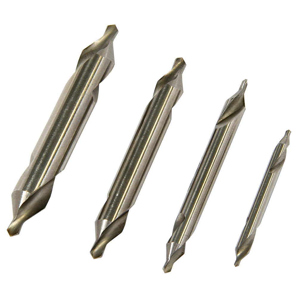 Center Drills, HSS, Set of 4 (Numbers 1-4)