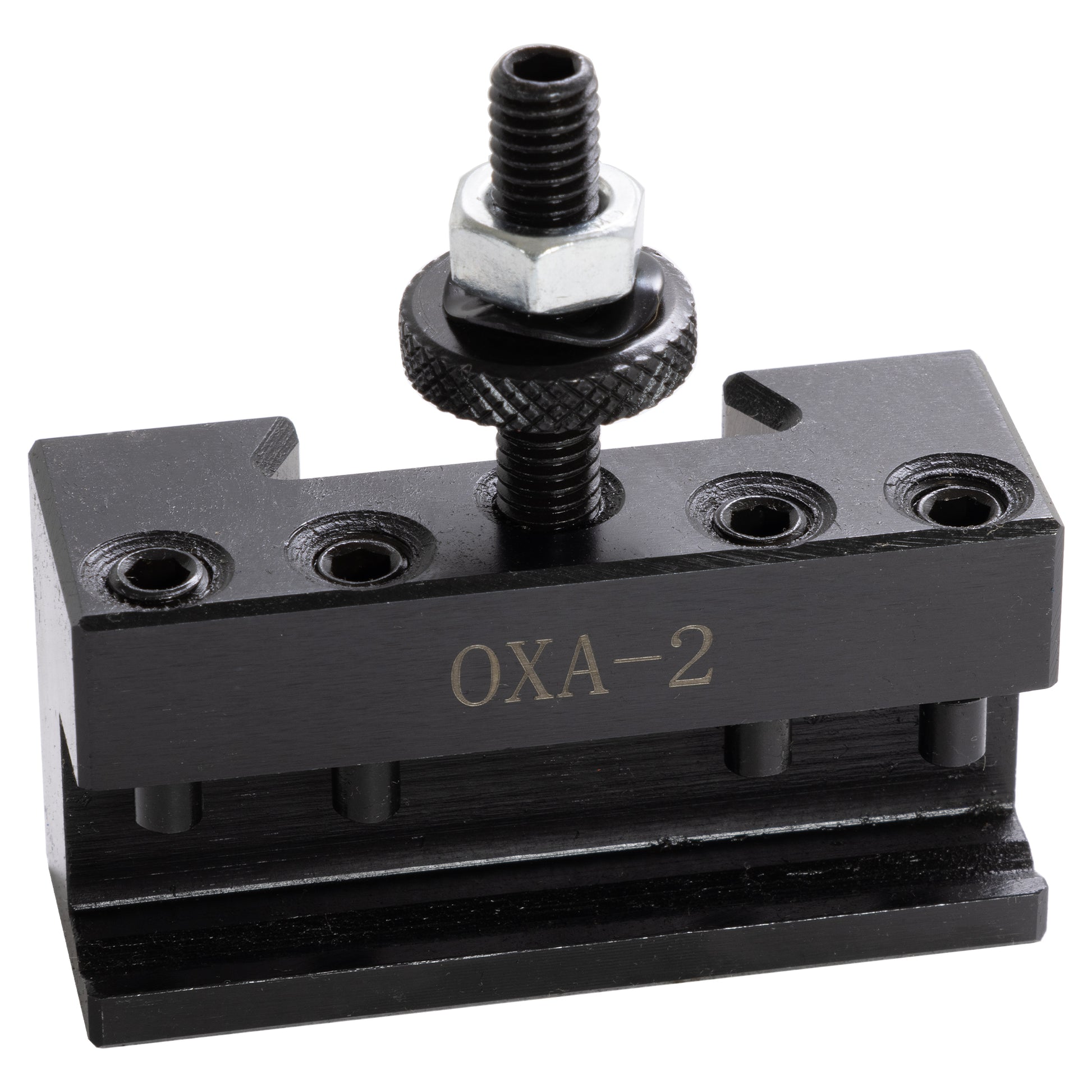 Quick Change Tool Post Set, 0XA, Mini Lathe, 4-Degree Cut-Off Premium - Boring, Turning, & Facing Tool - LittleMachineShop.com
