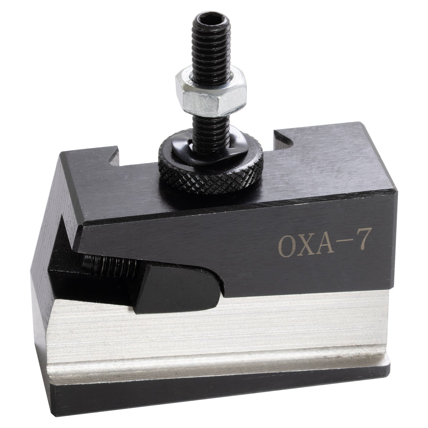 Quick Change Tool Post Set, 0XA, Mini Lathe, 4-Degree Cut-Off Premium - 4 Degree Parting Blade Holder - LittleMachineShop.com
