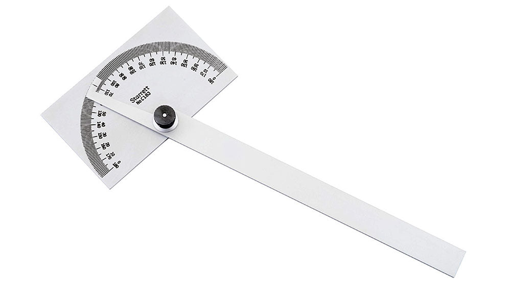 Rectangular Head Protractor Protractor, Rectangular Head, Starrett – LittleMachineShop.com