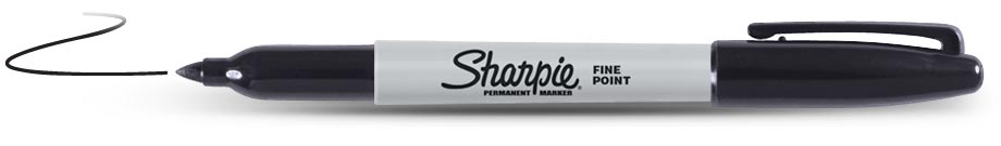 Sharpie Fine Point Permanent Marker, Black