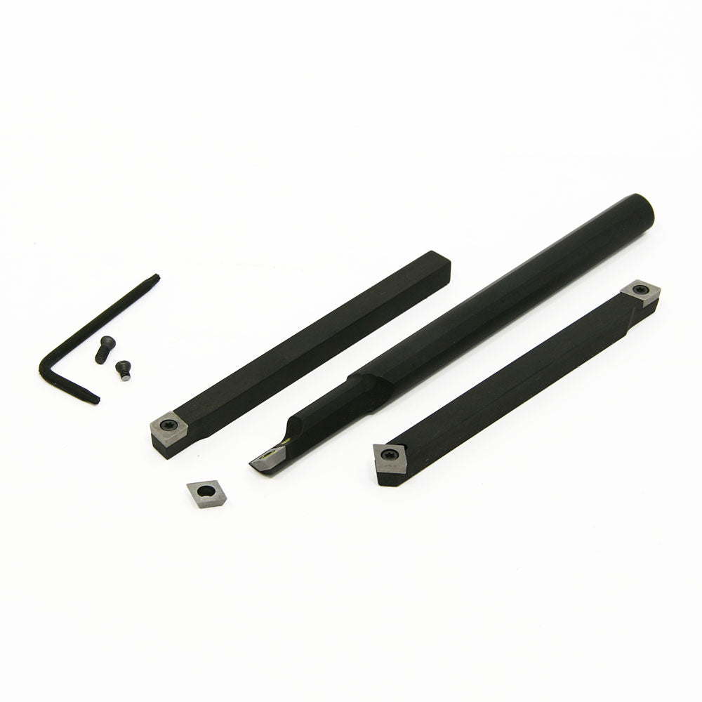 Turning 1/4" & Boring 3/8" Indexable Tools, 3 Piece Set, A R Warner