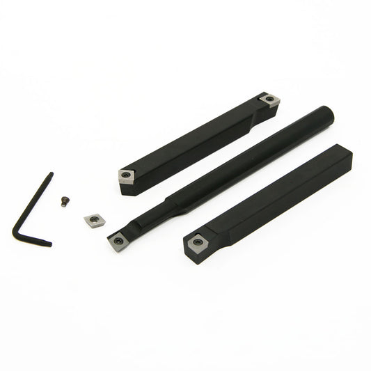 Turning & Boring Tools, 3/8" Indexable, 3 Piece Set, A R Warner