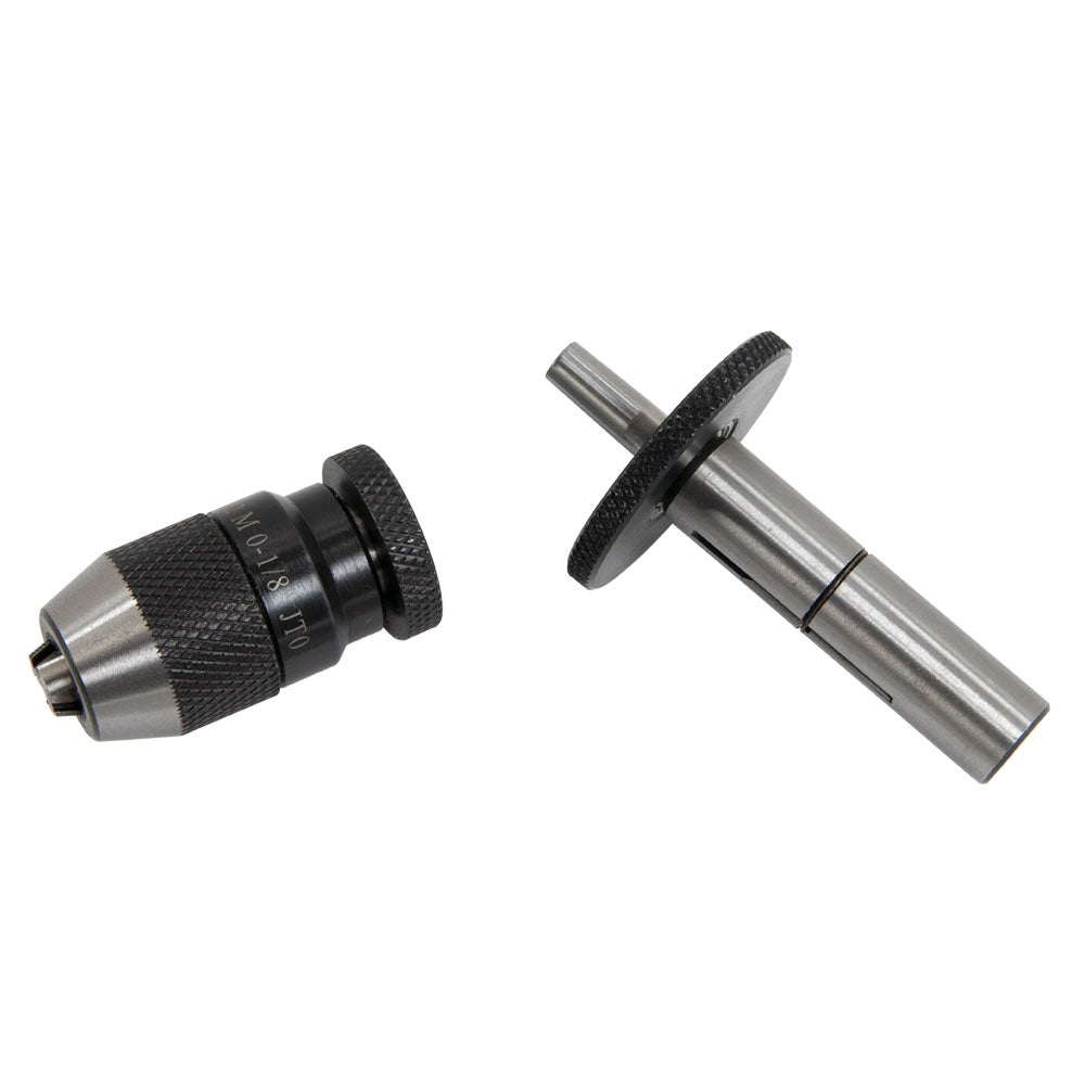Sensitive Drill Feed and 1/8" (3 mm) Keyless Drill Chuck - Alternate View - LittleMachineShop.com
