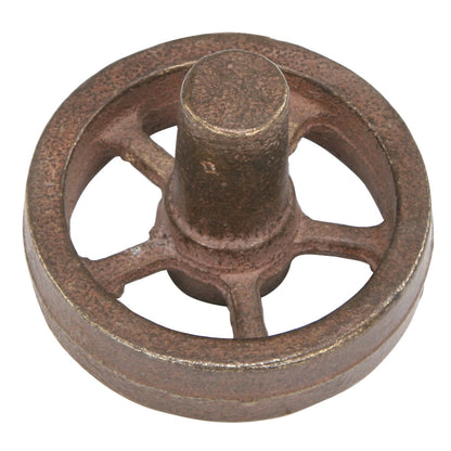Flywheel, 2" Diameter, 5 Straight Spokes, Bronze