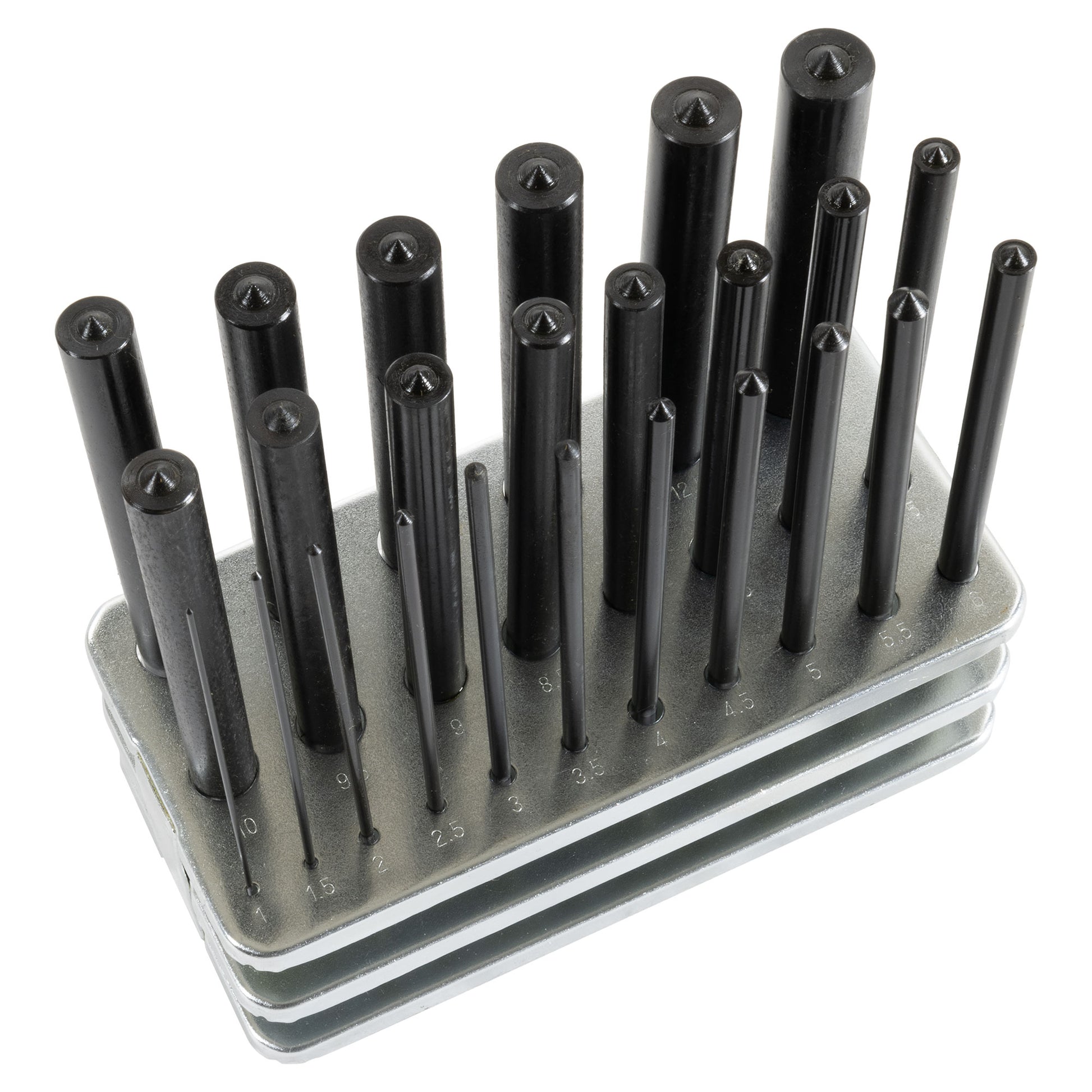 Transfer Punch Set, Metric 1.0 mm to 13.0 mm