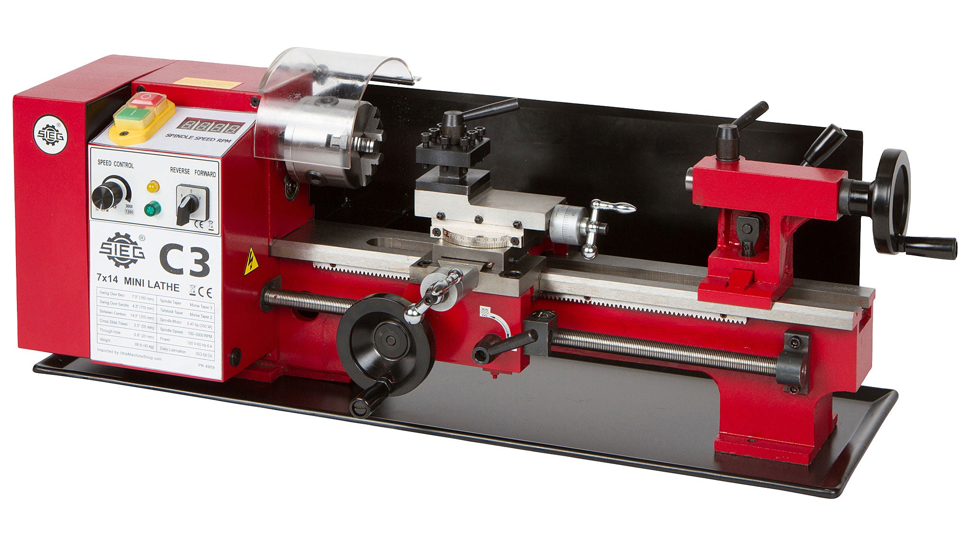 SIEG C3 7x14 Mini Lathe – LittleMachineShop.com