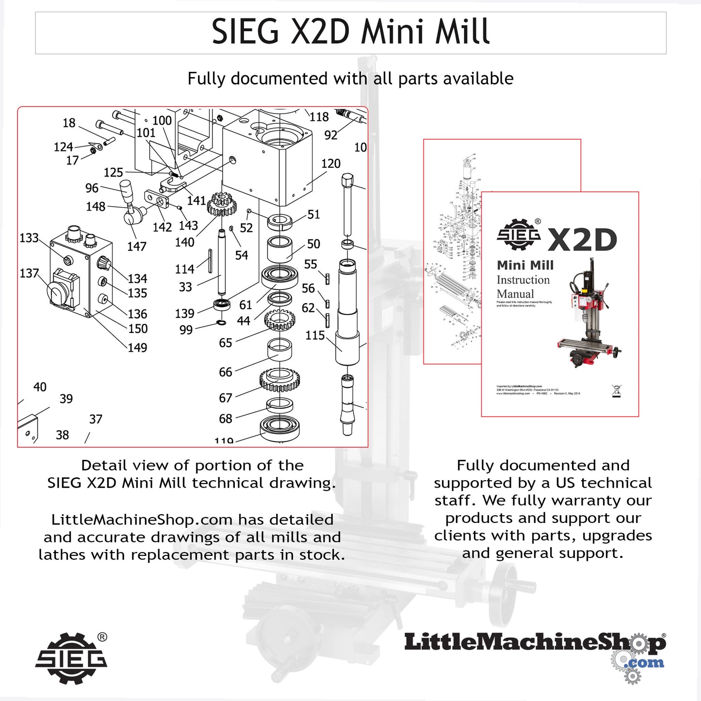 SIEG X2D Mini Mill