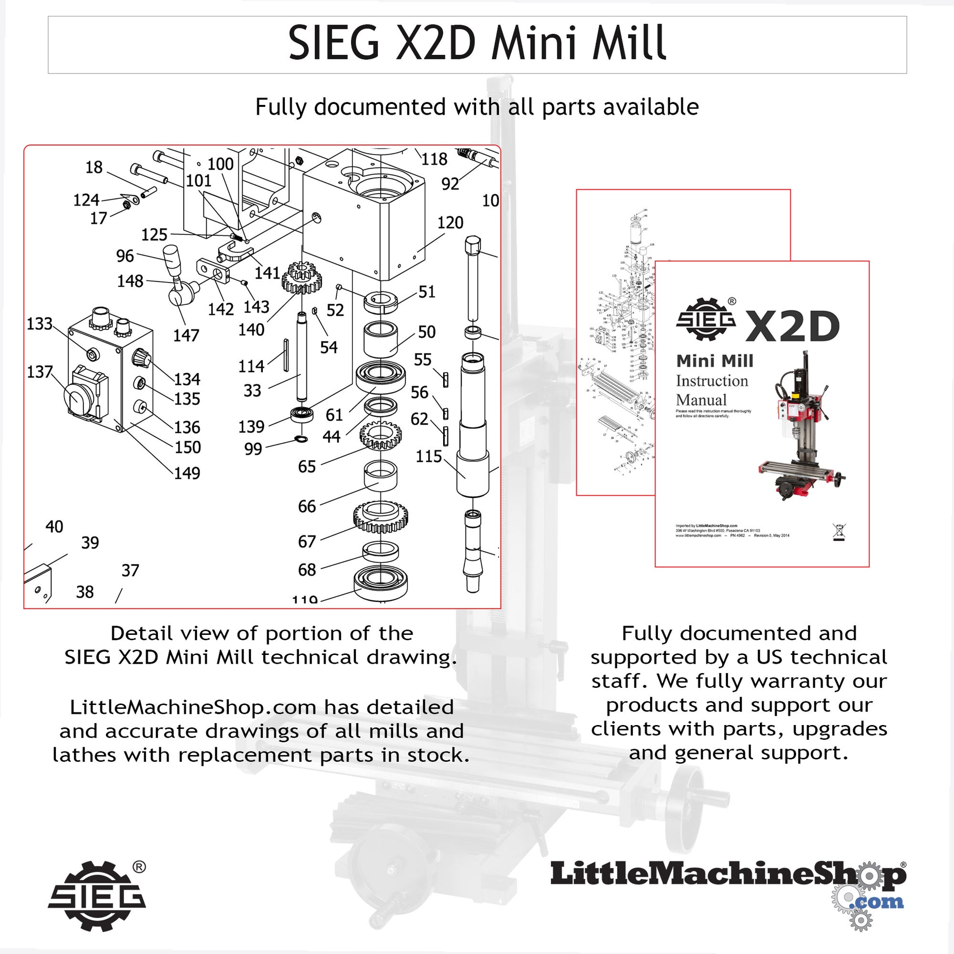 SIEG X2D Mini Mill