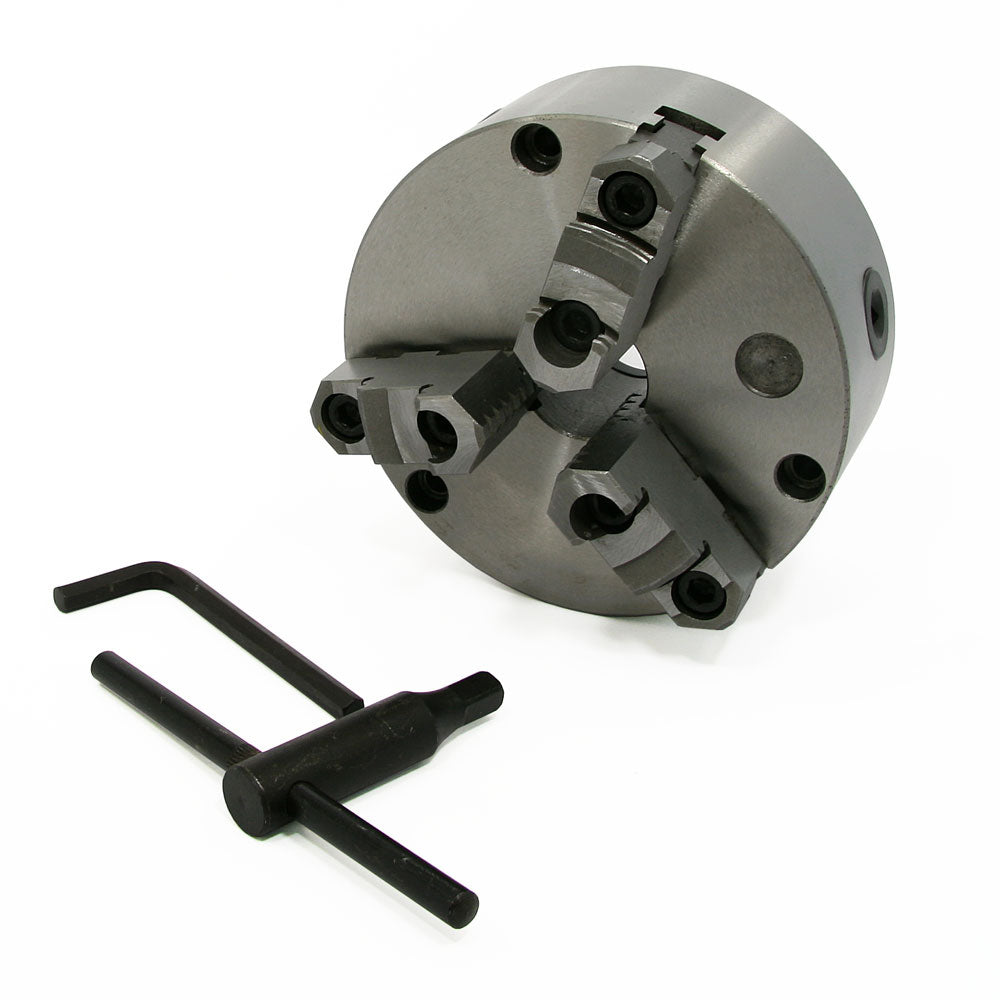 Lathe Chuck - 6", 3-Jaw, Front Mount Reversible Jaws