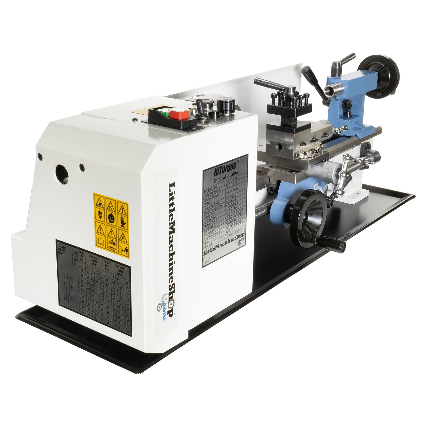 HiTorque 5100 Mini Lathe - 7x16, alternate view | LittleMachineShop.com