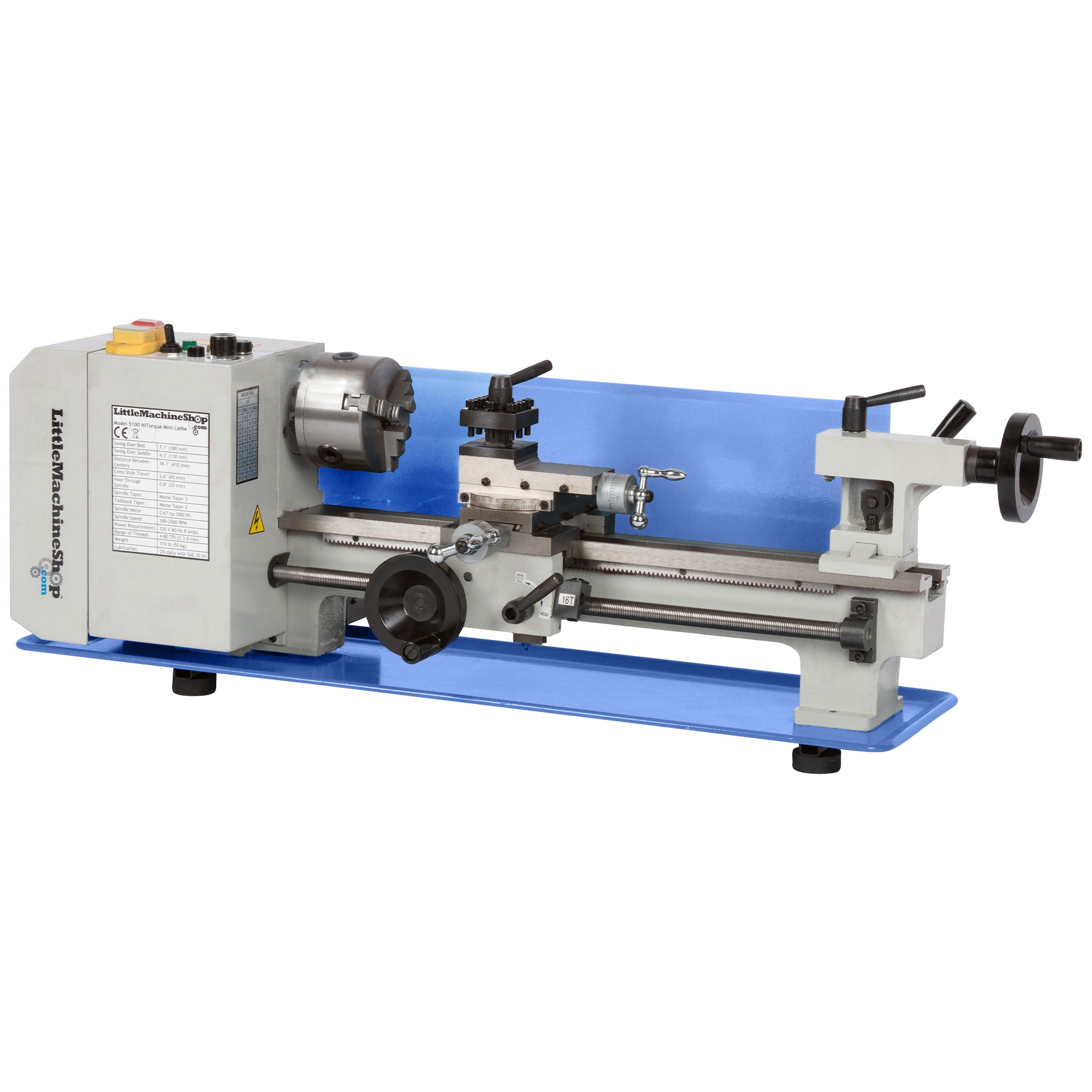 HiTorque 5100 Mini Lathe - 7x16 | LittleMachineShop.com