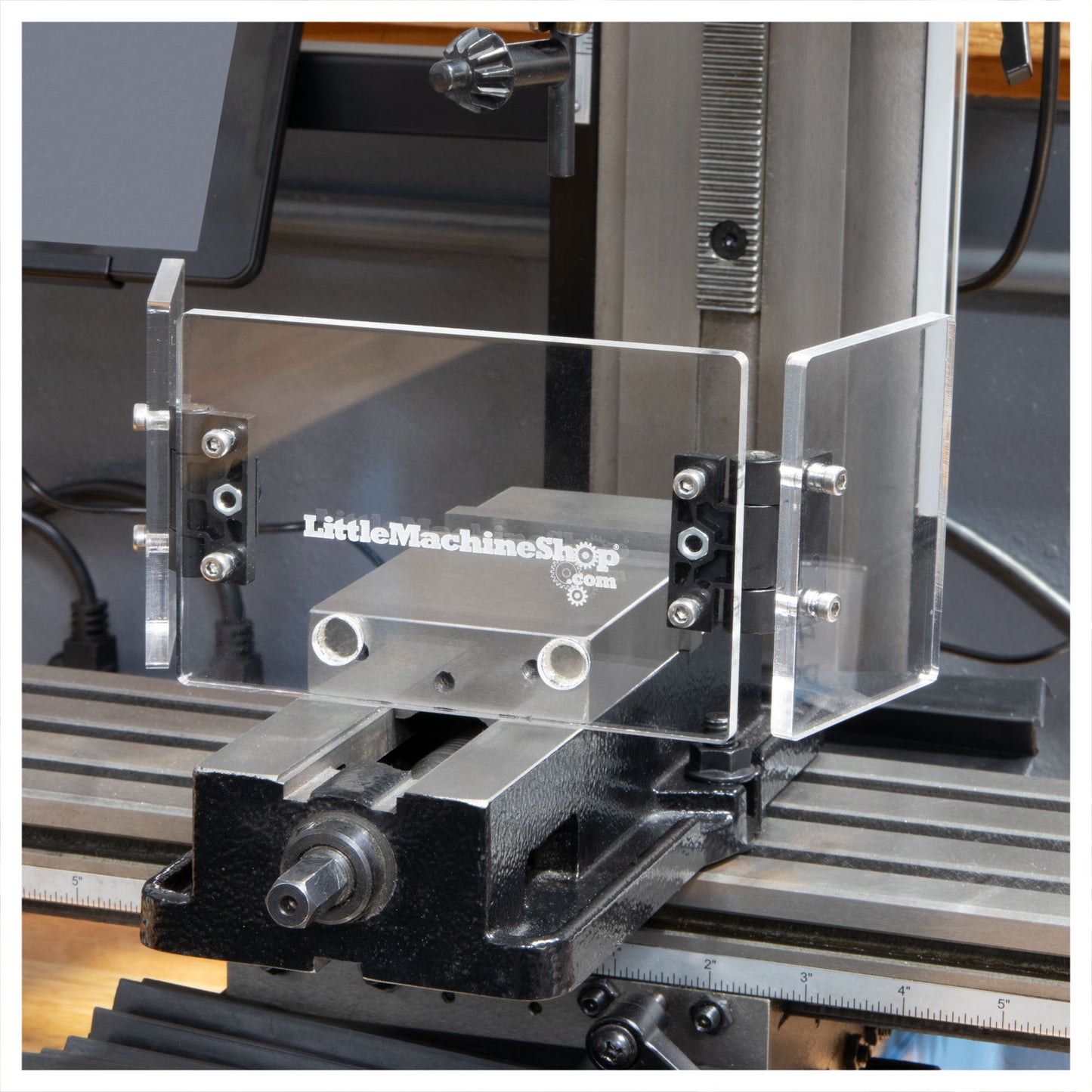 Chip Shield, Magnetic for 3" - 4" Vise, Clear