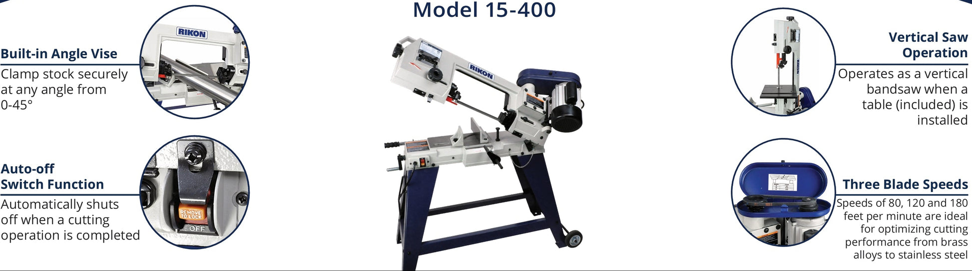 Band Saw, 4x6, Horizontal/Vertical, Rikon