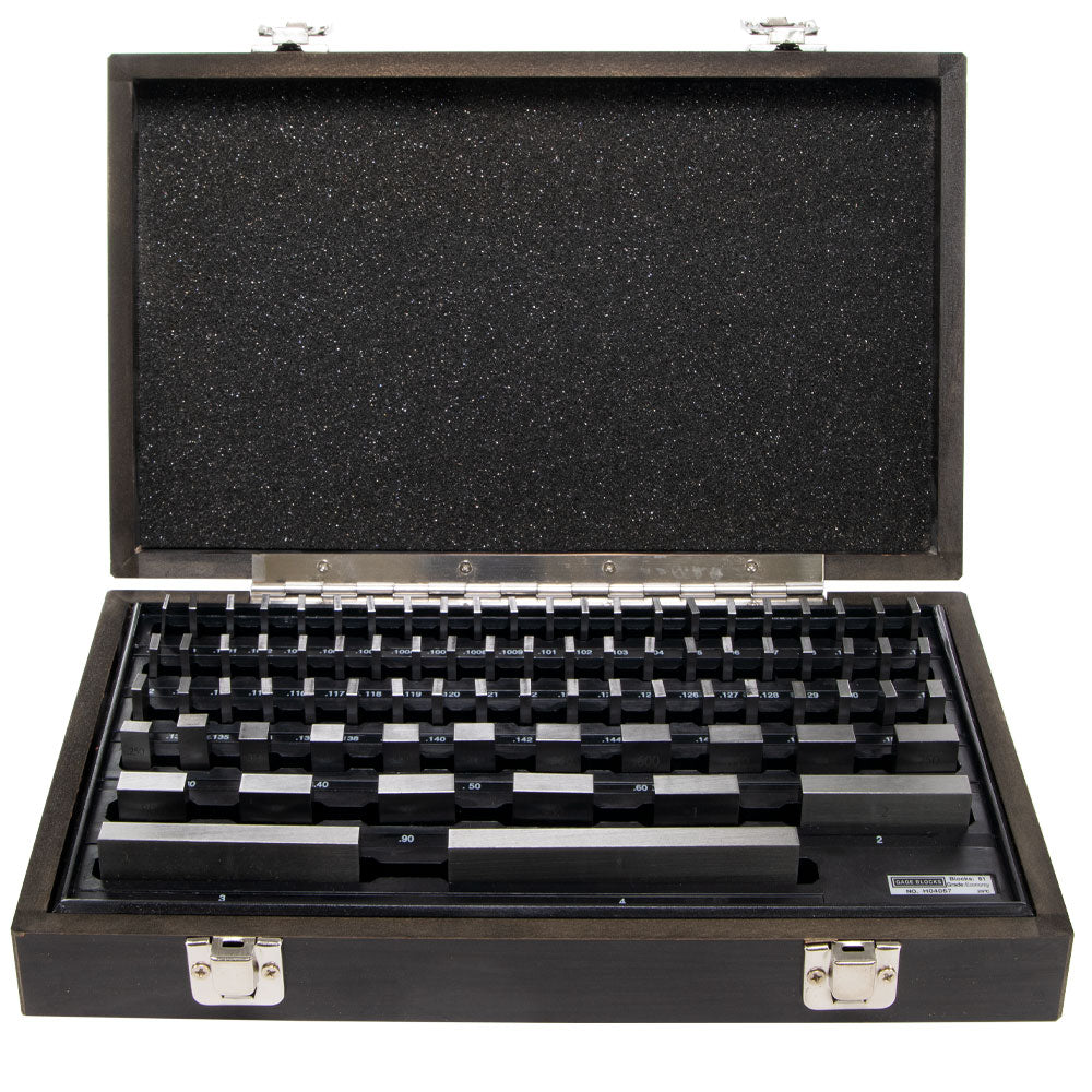 Gage Block Set, Rectangular, 81 Pieces
