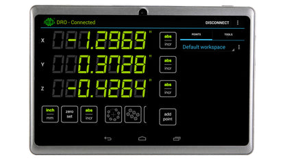 DRO Display, Bluetooth Tablet