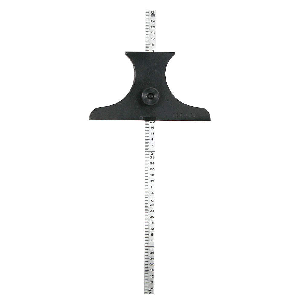 Depth Gage, 6" Steel Rule, PEC
