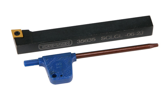 Turning and Facing Tool (LEFT), 3/8" Indexable, SCLCL-06-2J, Tormach