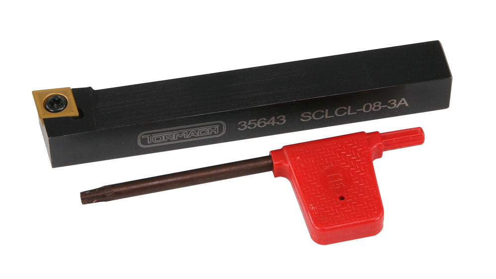 Turning and Facing Tool (LEFT), 1/2" Indexable, SCLCL-08-3A, Tormach