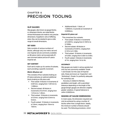 Metalworker's Data Book for Home Machinists