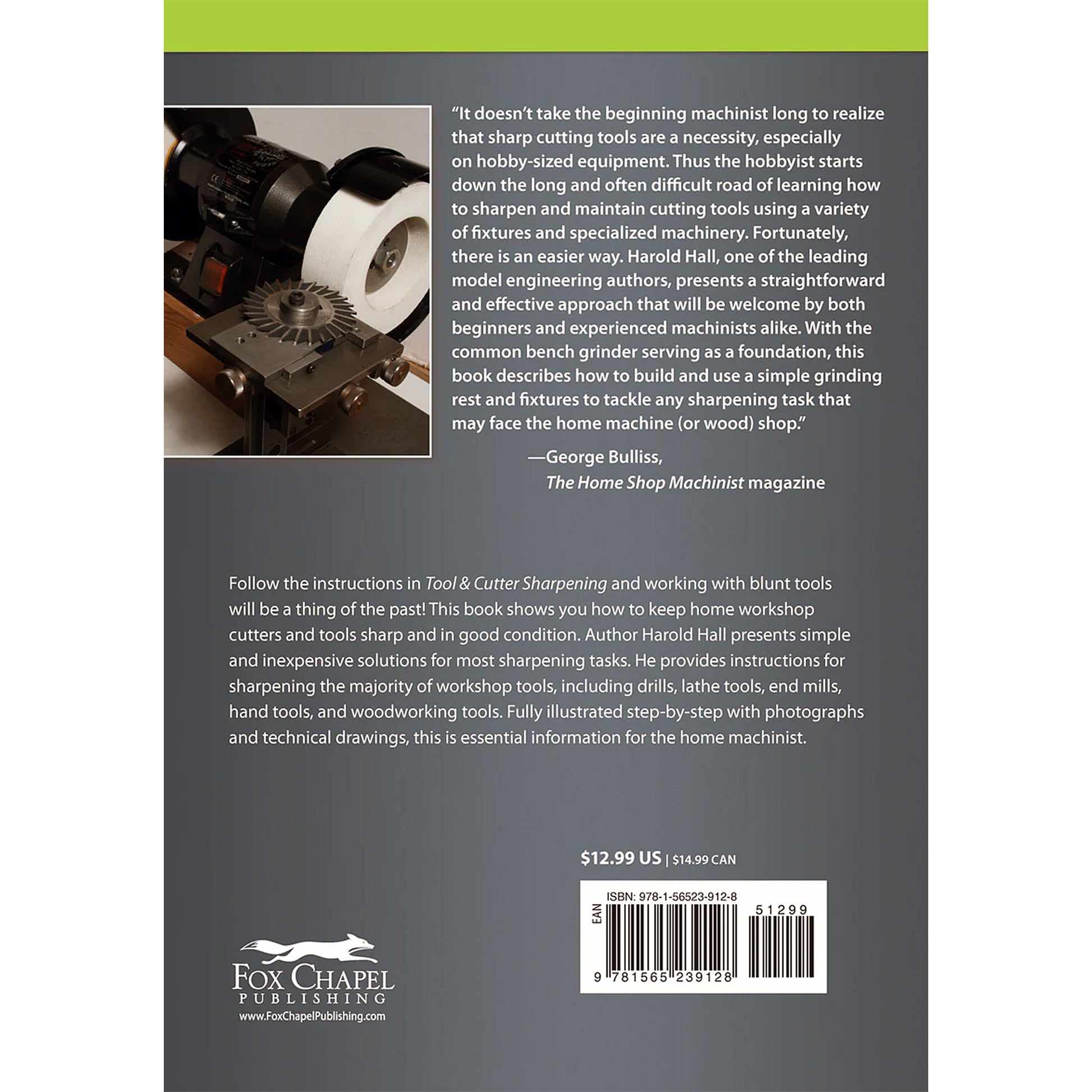 Tool & Cutter Sharpening for Home Machinists