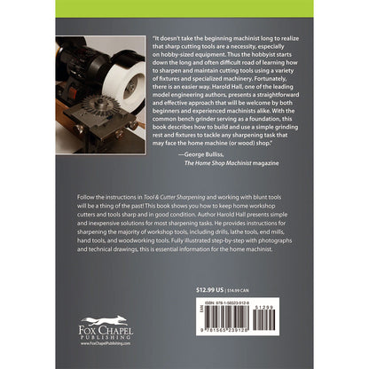 Tool & Cutter Sharpening for Home Machinists
