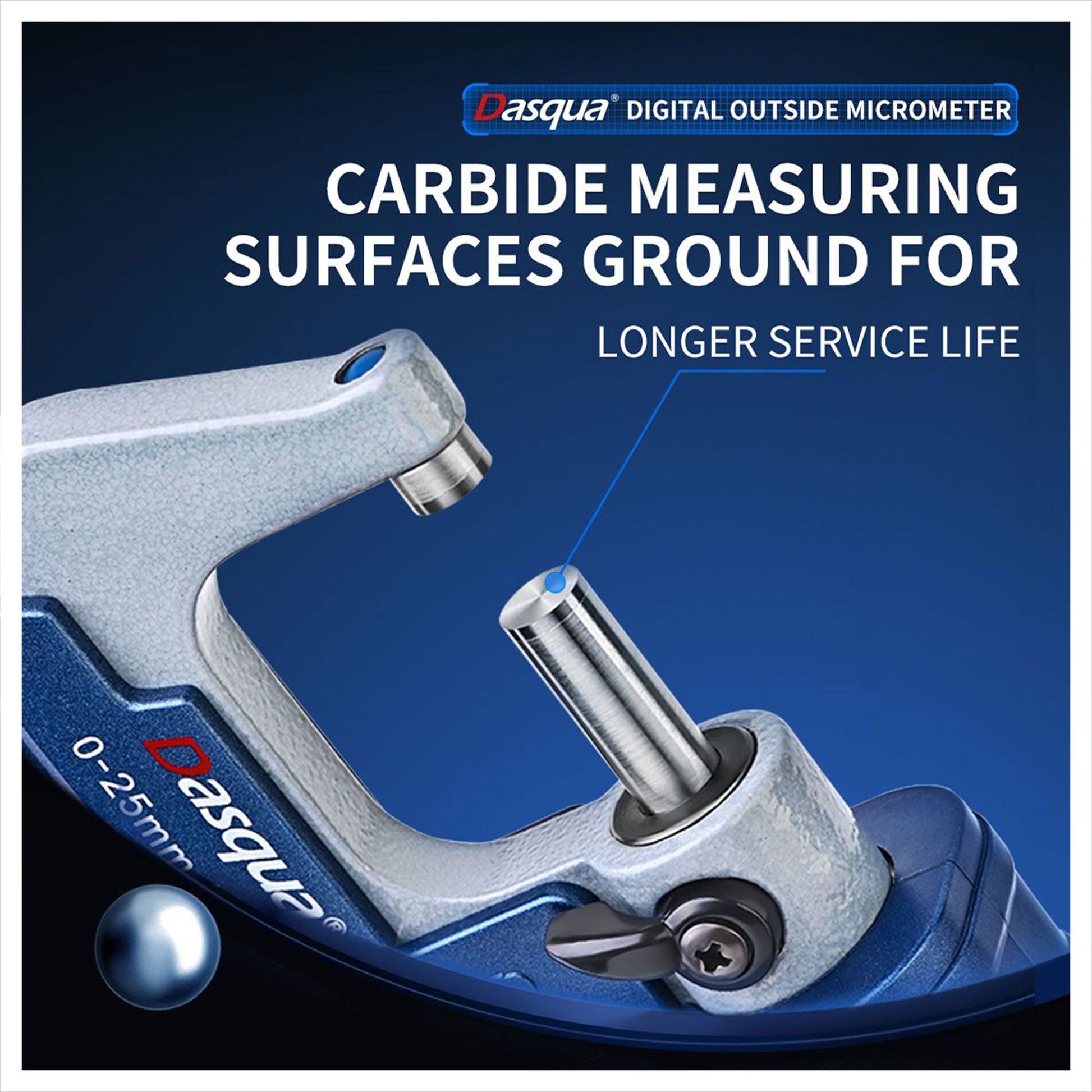 Micrometer, 0-1" Digital IP65