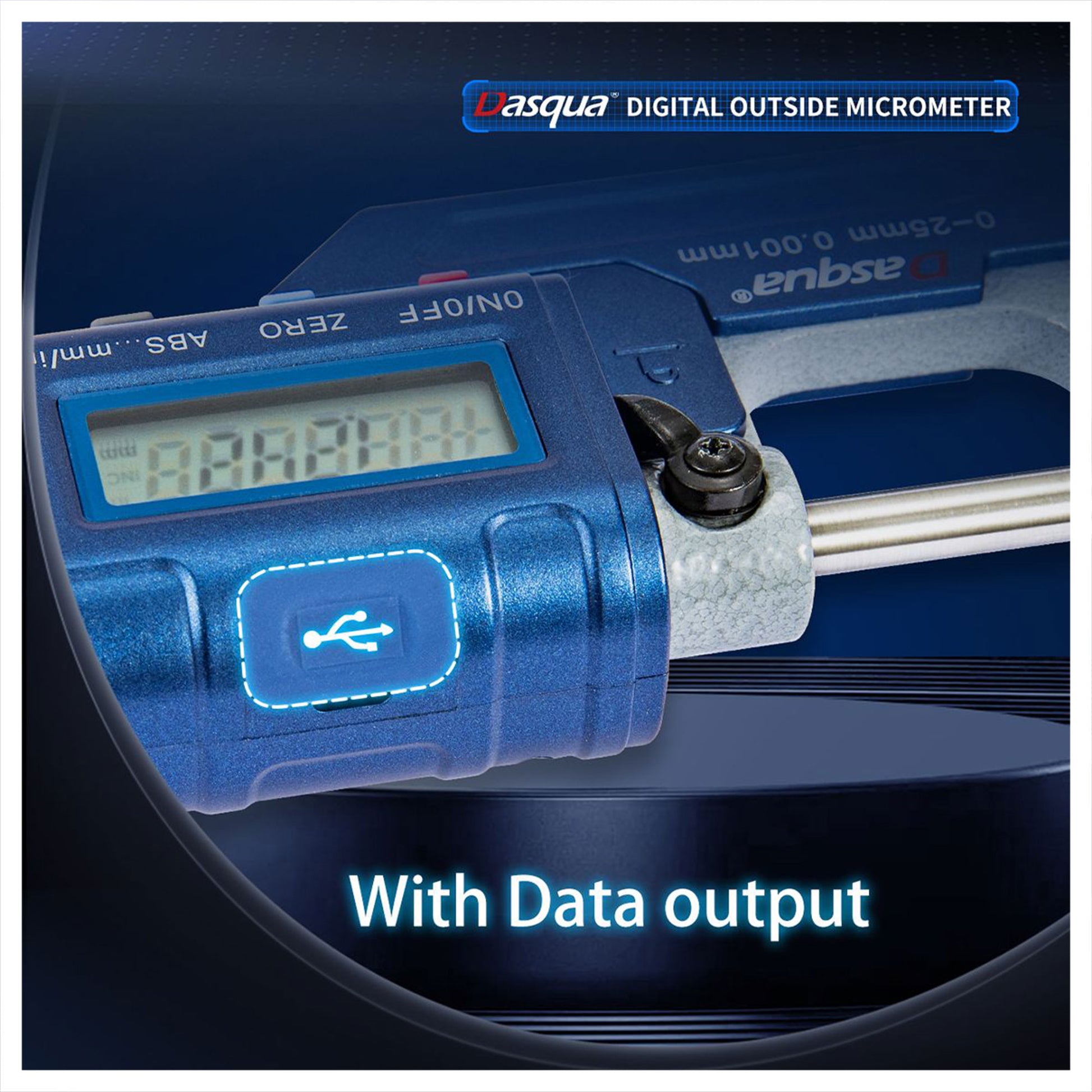Micrometer, 0-1" Digital IP65