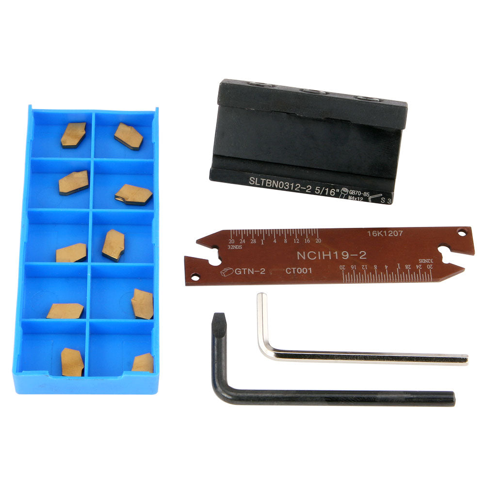 Cut-Off Tool Holder, 5/16" Indexable with GTN-2 Inserts