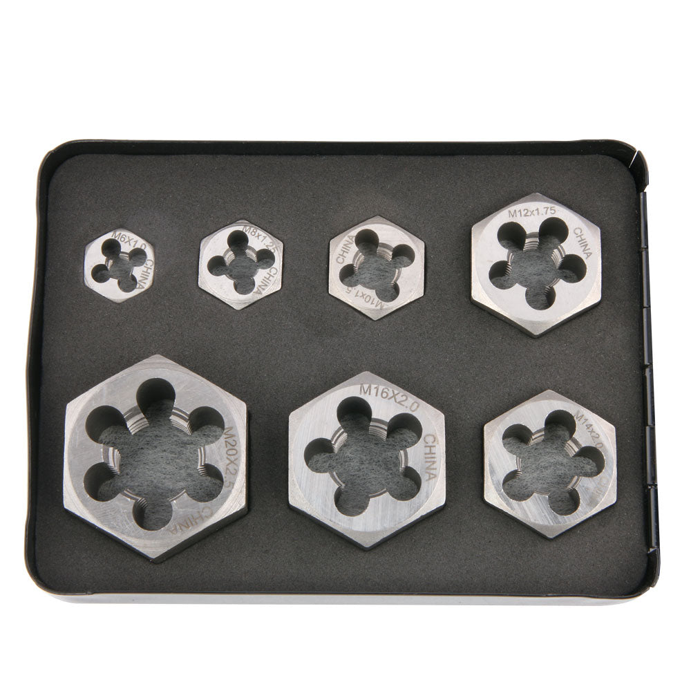 Die Set, M6 - M20 Rethreading, Hexagonal