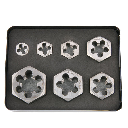 Die Set, M6 - M20 Rethreading, Hexagonal
