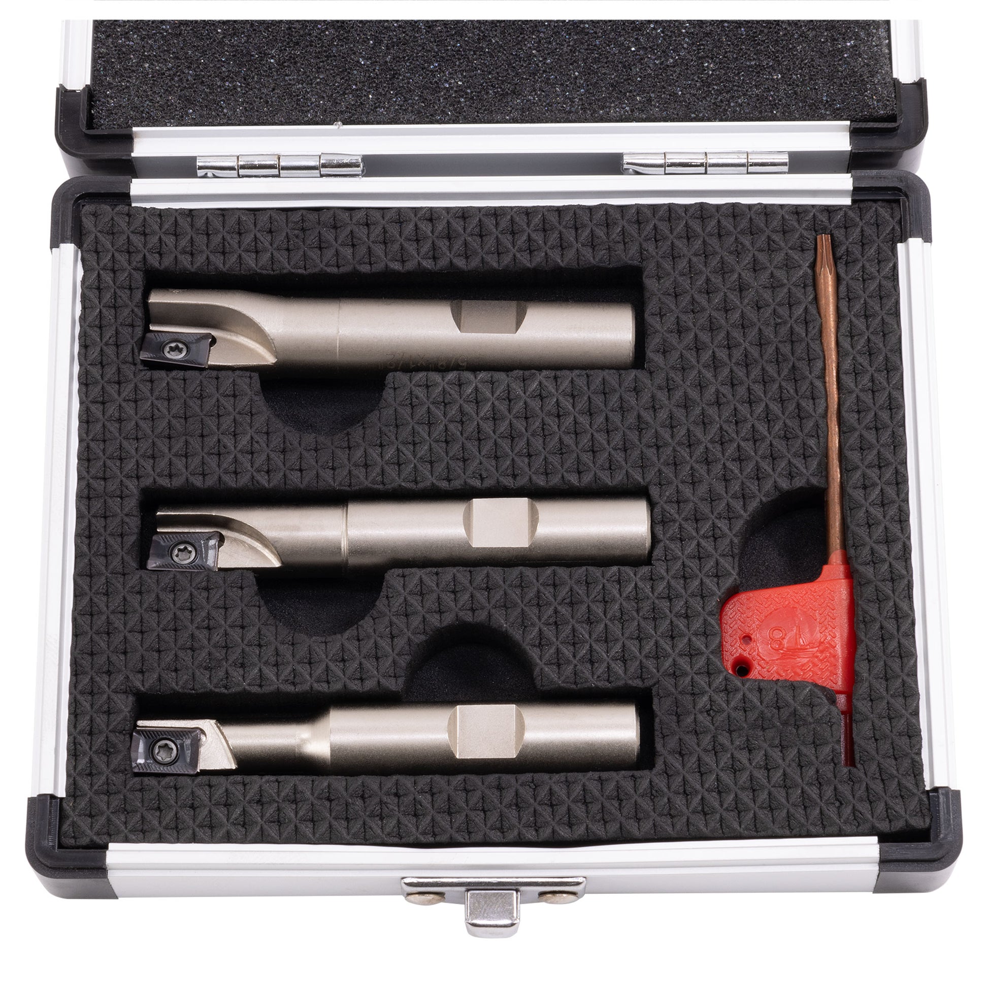 Indexable End Mill Set, 1/2" Shank Square Shoulder