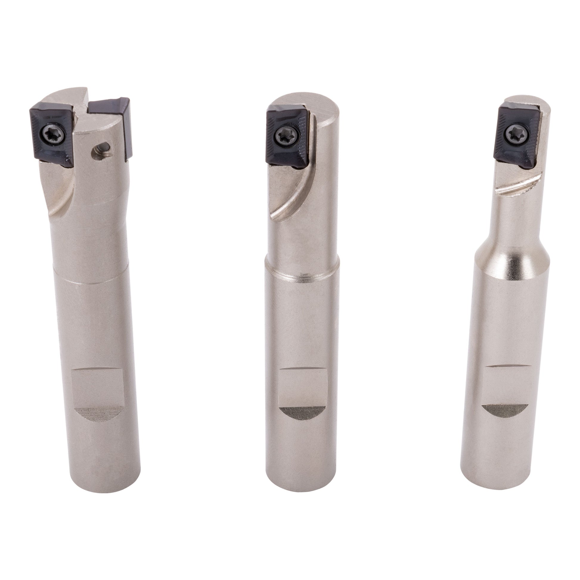 Indexable End Mill Set, 1/2" Shank Square Shoulder