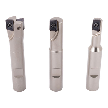 Indexable End Mill Set, 1/2" Shank Square Shoulder