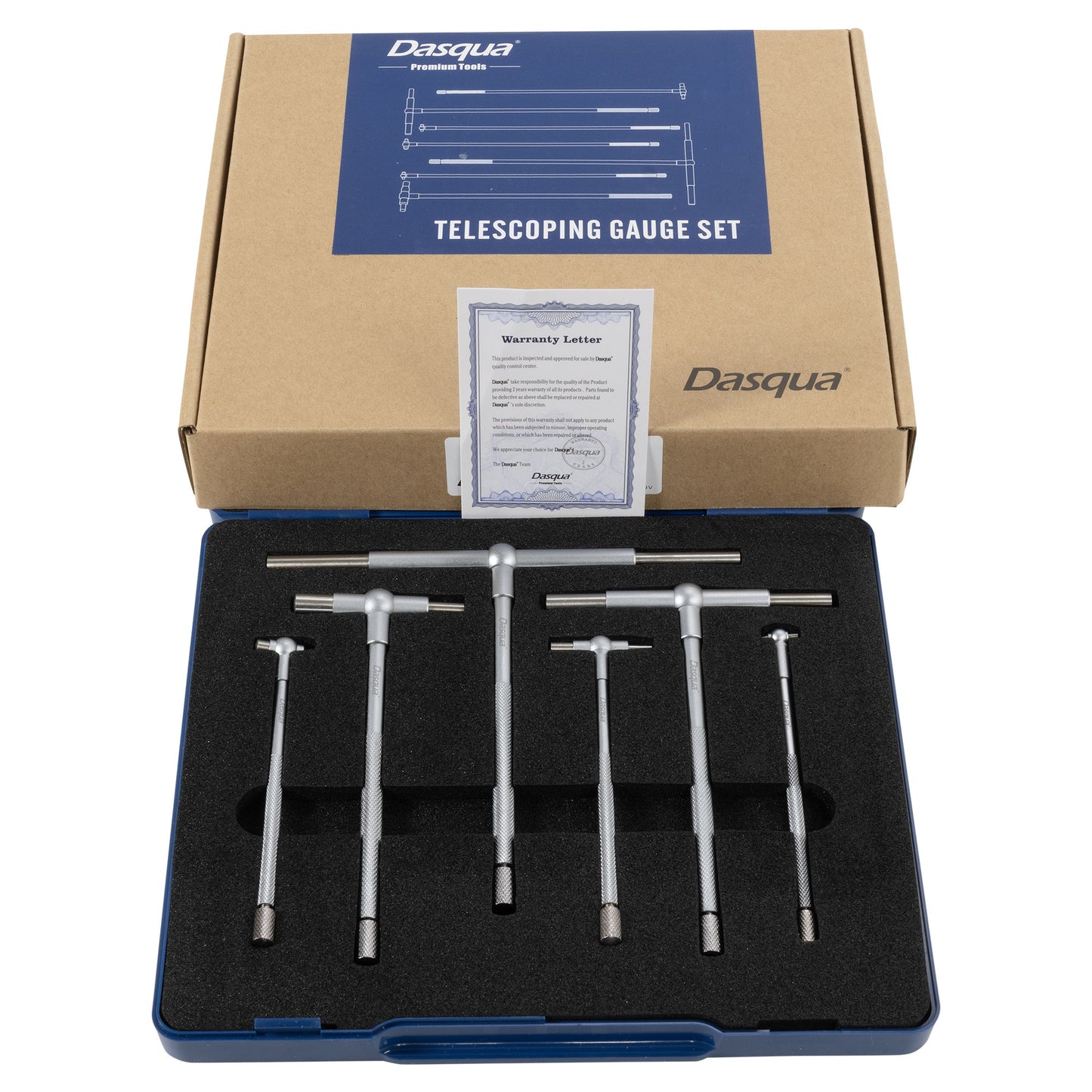 Telescoping Gage Set, 6-Piece 5/16 - 6", Dasqua